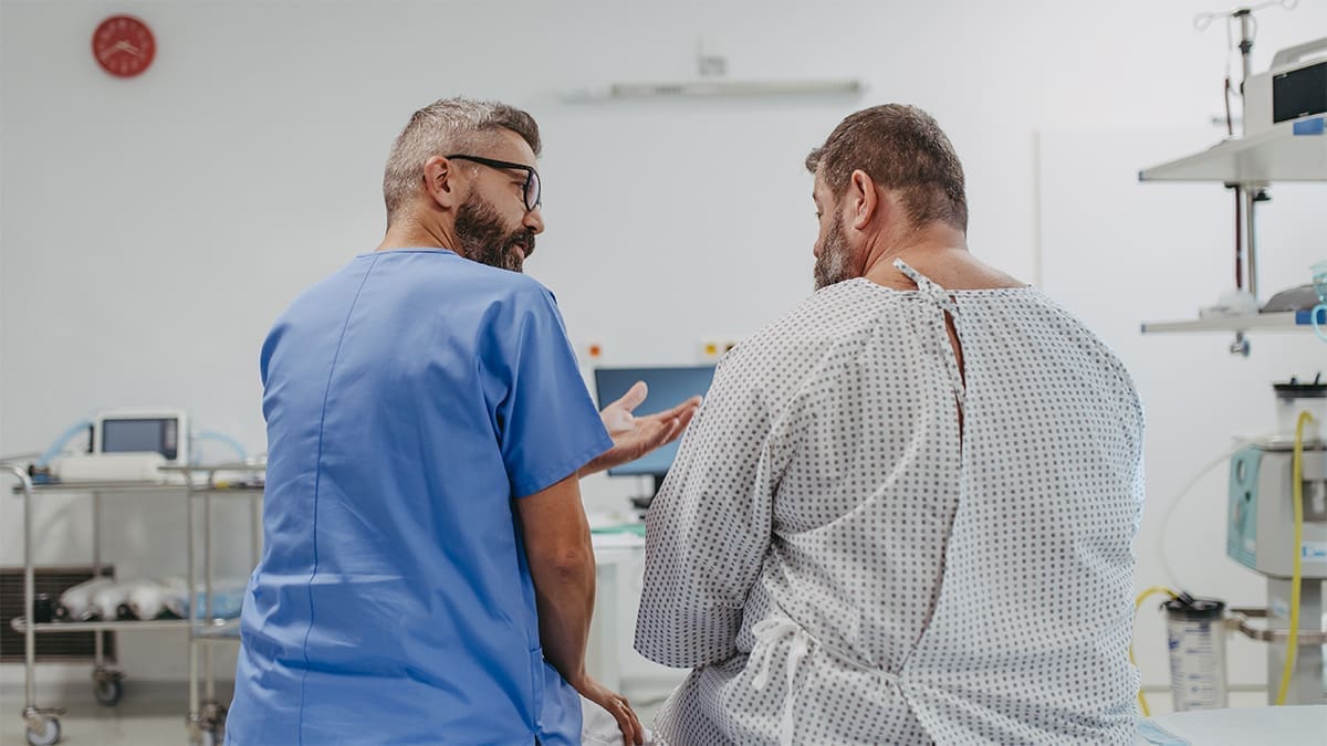doctor and patient leaving AMA