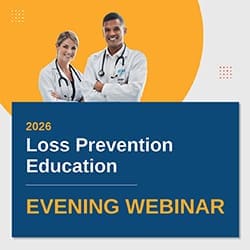 kammco loss prevention graphic with two physicians looking outward